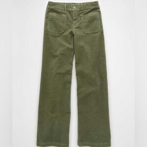 American Eagle Outfitters Olive Green Wide Leg Pants